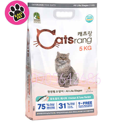 Thức ăn hạt Catsrang cho mèo 5kg